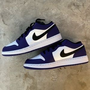 Air Jordan 1 Low GS 'Court Purple' women’s 8 youth 6.5